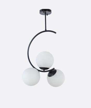 Stylish Curved Black Pendant Ceiling