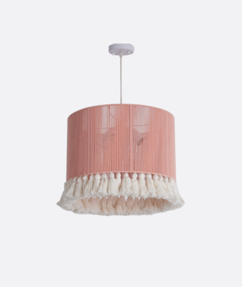 Boho Pink & White  Pendent