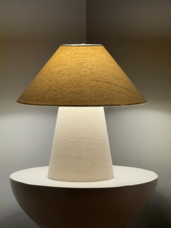 Minimalist White Fabric Lamp