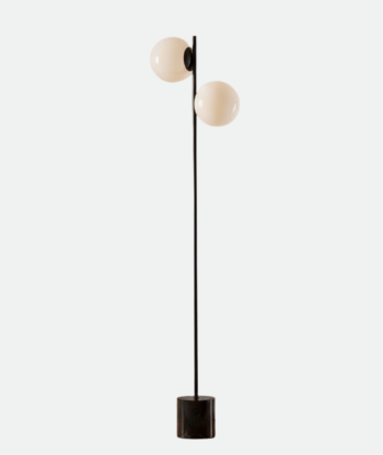 Elegant Black & White Floor Lamp