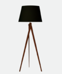Boho Black Tripod Floor Lamp