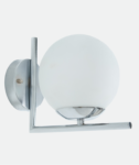 Modern Silver Flushed Wall Lamp