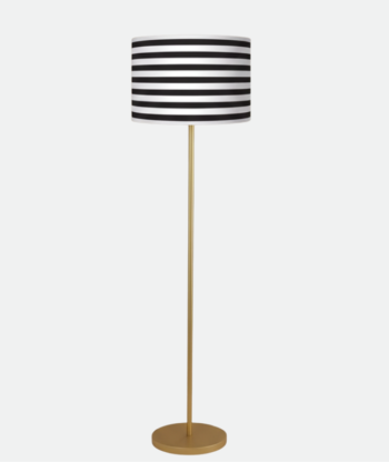 Stylish White & Black Torchiere