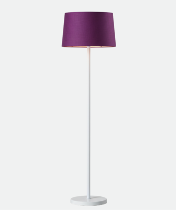 Modern White And Purple Torchiere