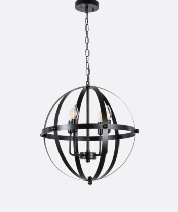 Rustic Black Chandelier