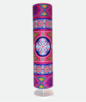Printed Cylindrical Shade Floor Lamp