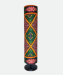 Printed Cylindrical Shade Floor Lamp
