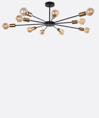 Modern Black Sputnik Chandelier