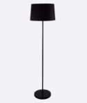 Modern All Black Torchiere