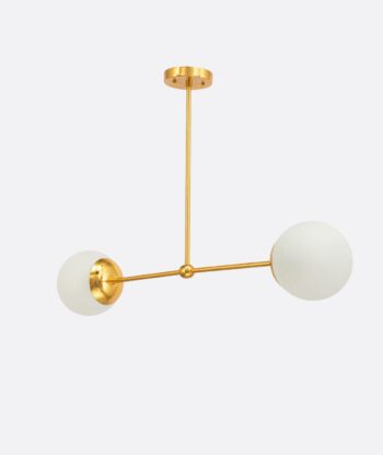 Minimalist Gold Track Chandelier