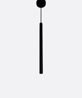 Single Black Cylinder Pendant