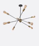 Modern Black Sputnik Chandelier