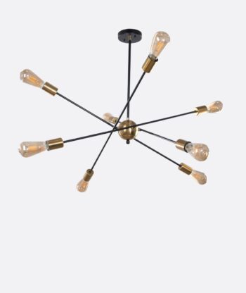 Modern Black Sputnik Chandelier