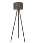 Modern Tripod Floor Lamp with Leather Shade