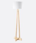 Boho white floor lamp