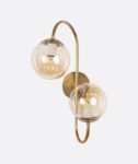 Unique Curved Golden Wall Light