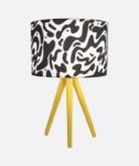 Tripod  Printed Shaded Table Lamp