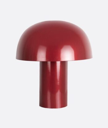 Modern Metallic Red Table Lamp