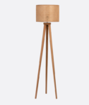 Rattan Beige Tripod Floor Lamp
