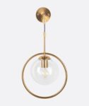 Contemporary Gold Mounted Wall Lamp