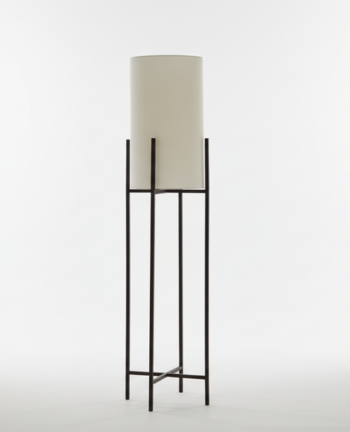 YL-F-595 White Cotton Shade Floor Lamp