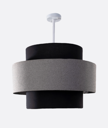 Modren Black Linen & Texture velvet Shaded Pendant