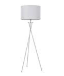 Minimalist Tripod Cotton Shaded Floor Lamp