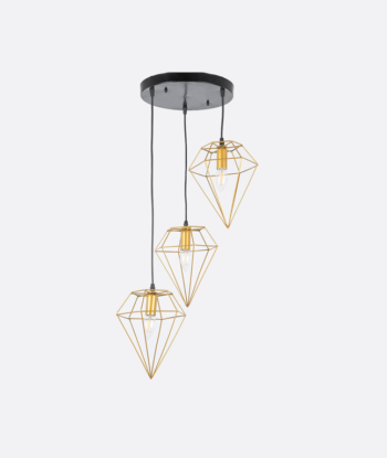 Contemporary Gold-Black Pendant Light