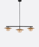 YL-P-610 Contemporary Black & Gold Track Chandelier