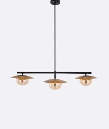 YL-P-610 Contemporary Black & Gold Track Chandelier