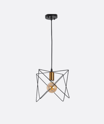 Modern Black Metal Pendant