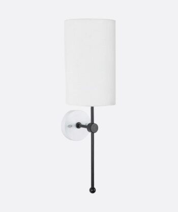 Minimalist White Shaded Wall Lamp