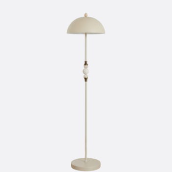 YL-F-3259 Vintage Beige floor lamp with travertine balls
