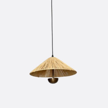 YL-P-3253 Vintage Rice Straw Ceiling Pendant with LED chip